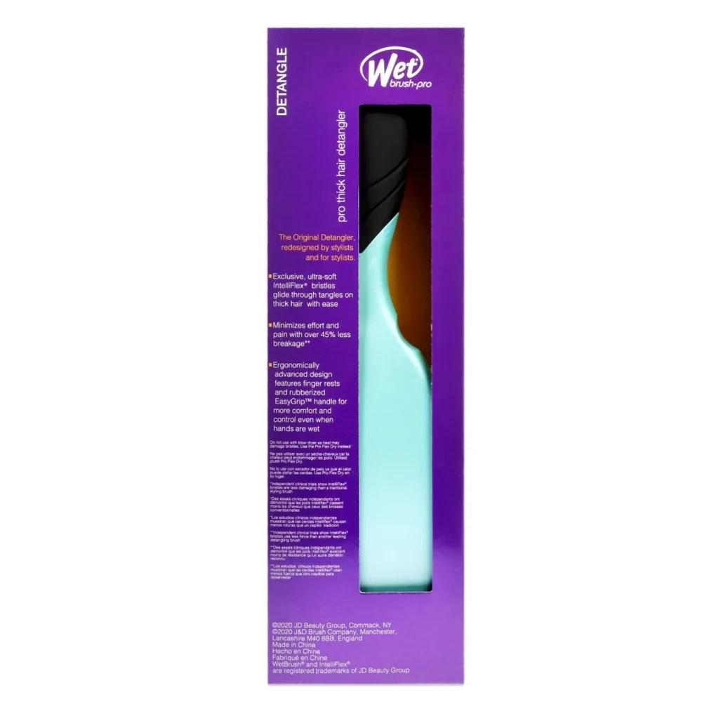 Wet Brush Pro Thick Hair Detangler - Purist Blue Hair Brush, NEW